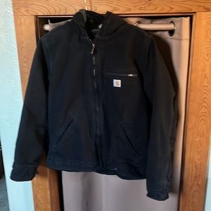 WOMEN'S LOOSE FIT WASHED DUCK SHERPA LINED JACKET